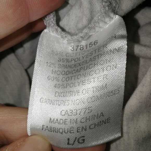 ROOTS ACTIVE Light Grey Athleisure Stretchy Long Sleeves Sweatshirt Size Large - Picture 11 of 14